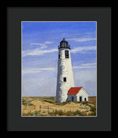 Great Point Lighthouse Nantucket Massachusetts - Framed Print