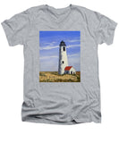 Great Point Lighthouse Nantucket Massachusetts - Men's V-Neck T-Shirt