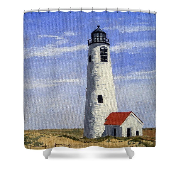 Great Point Lighthouse Nantucket Massachusetts - Shower Curtain