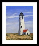 Great Point Lighthouse Nantucket Massachusetts - Framed Print