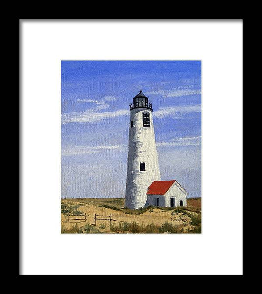 Great Point Lighthouse Nantucket Massachusetts - Framed Print