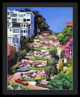 Lombard Street - San Francisco, California - Framed Print