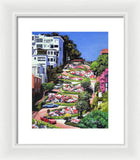 Lombard Street - San Francisco, California - Framed Print