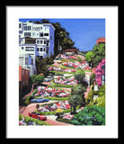 Lombard Street - San Francisco, California - Framed Print