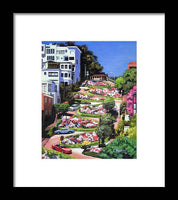 Lombard Street - San Francisco, California - Framed Print