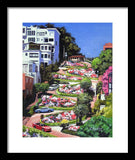 Lombard Street - San Francisco, California - Framed Print