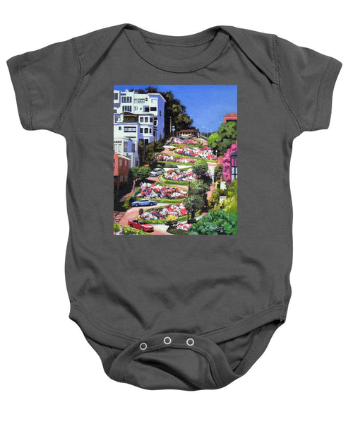 Lombard Street - San Francisco, California - Baby Onesie