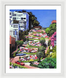 Lombard Street - San Francisco, California - Framed Print