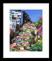 Lombard Street - San Francisco, California - Framed Print