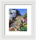 Lombard Street - San Francisco, California - Framed Print