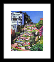 Lombard Street - San Francisco, California - Framed Print