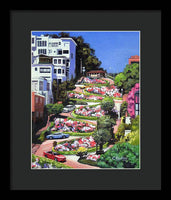 Lombard Street - San Francisco, California - Framed Print