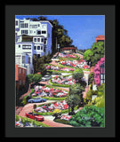 Lombard Street - San Francisco, California - Framed Print