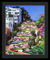 Lombard Street - San Francisco, California - Framed Print