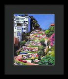 Lombard Street - San Francisco, California - Framed Print