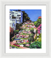 Lombard Street - San Francisco, California - Framed Print