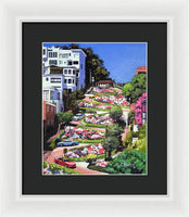 Lombard Street - San Francisco, California - Framed Print