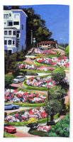 Lombard Street - San Francisco, California - Beach Towel