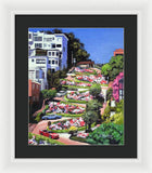 Lombard Street - San Francisco, California - Framed Print