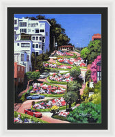 Lombard Street - San Francisco, California - Framed Print