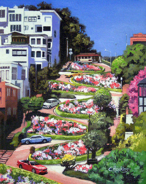 Lombard Street - San Francisco, California - Art Print