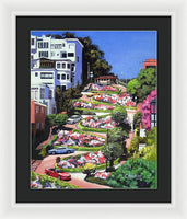 Lombard Street - San Francisco, California - Framed Print