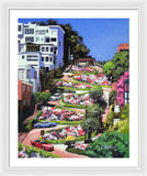 Lombard Street - San Francisco, California - Framed Print