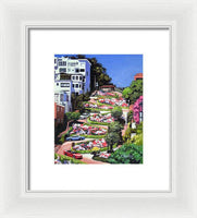 Lombard Street - San Francisco, California - Framed Print