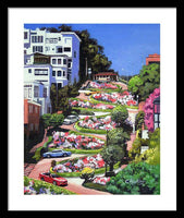 Lombard Street - San Francisco, California - Framed Print