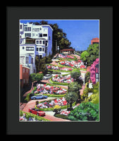 Lombard Street - San Francisco, California - Framed Print