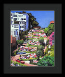 Lombard Street - San Francisco, California - Framed Print