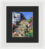 Lombard Street - San Francisco, California - Framed Print