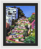 Lombard Street - San Francisco, California - Framed Print