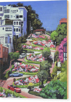 Lombard Street San Francisco  - Wood Print