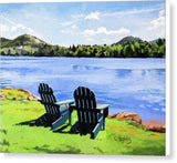 Mirror Lake Lake Placid New York - Canvas Print