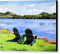 Mirror Lake Lake Placid New York - Canvas Print