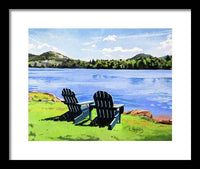 Mirror Lake Lake Placid New York - Framed Print