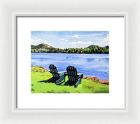 Mirror Lake Lake Placid New York - Framed Print