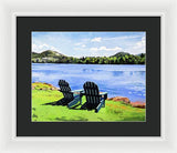 Mirror Lake Lake Placid New York - Framed Print