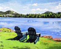 Mirror Lake Lake Placid New York - Art Print