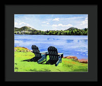 Mirror Lake Lake Placid New York - Framed Print