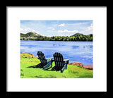 Mirror Lake Lake Placid New York - Framed Print