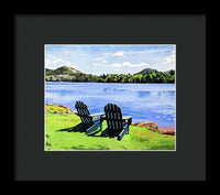 Mirror Lake Lake Placid New York - Framed Print