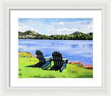 Mirror Lake Lake Placid New York - Framed Print