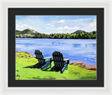 Mirror Lake Lake Placid New York - Framed Print