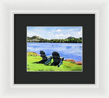 Mirror Lake Lake Placid New York - Framed Print