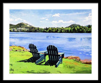 Mirror Lake Lake Placid New York - Framed Print