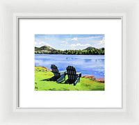 Mirror Lake Lake Placid New York - Framed Print