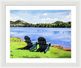 Mirror Lake Lake Placid New York - Framed Print