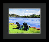 Mirror Lake Lake Placid New York - Framed Print